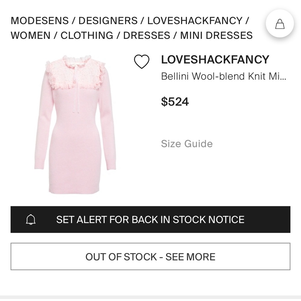 NWT! LOVESHACKFANCY Bellini Dress in Blush Tutu S - Picture 7 of 7